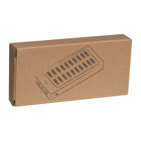 Napelemes powerbank bambuszból, 8000 mAh