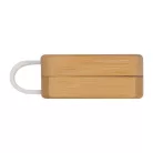 Bluetooth fülhallgató bambusz dobozban