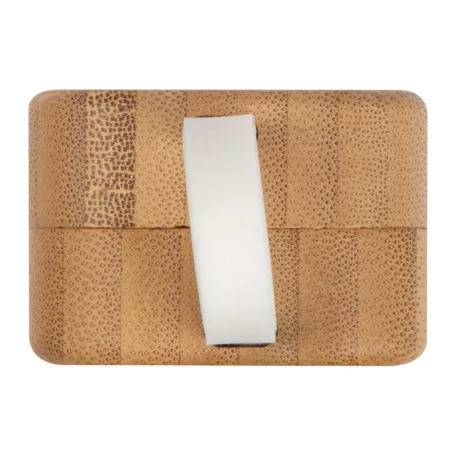 Bluetooth fülhallgató bambusz dobozban