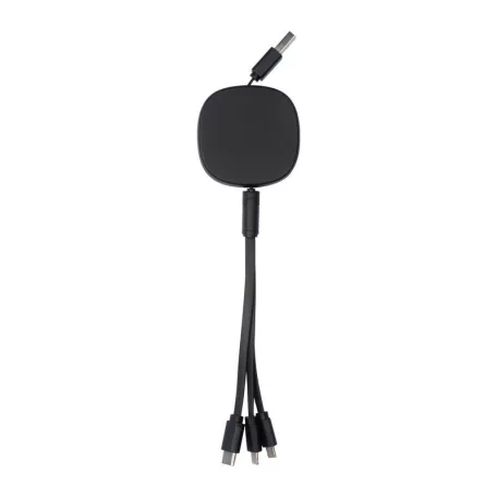 4 az 1-ben USB töltőkábel, bambusz betéttel