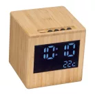 Bambusz hangszóró és vezetéknélküli töltő