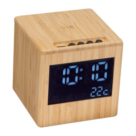 Bambusz hangszóró és vezetéknélküli töltő