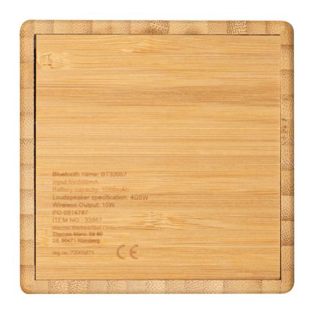 Bambusz hangszóró és vezetéknélküli töltő