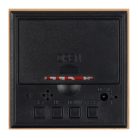 Fa asztali óra kék LED kijelzővel