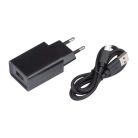 Fa asztali óra kék LED kijelzővel