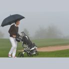 Golf esernyő szélterelővel