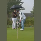 Golf esernyő szélterelővel