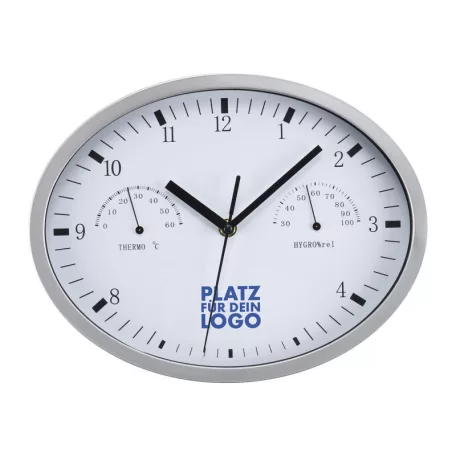 Műanyag falióra hőmérséklet kijelzővel
