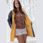 Kétszínű kifordítható esőkabát