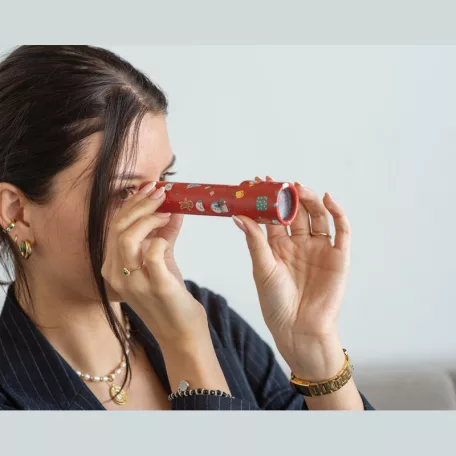 Kaleidoszkóp karácsonyi mintával