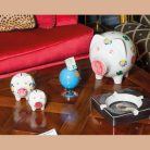 Földgömb formájú persely