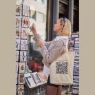 Összehajtható bevásárlótáska, 140 gr