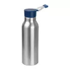 Szilikon fedelű fém ivópalack, 600 ml