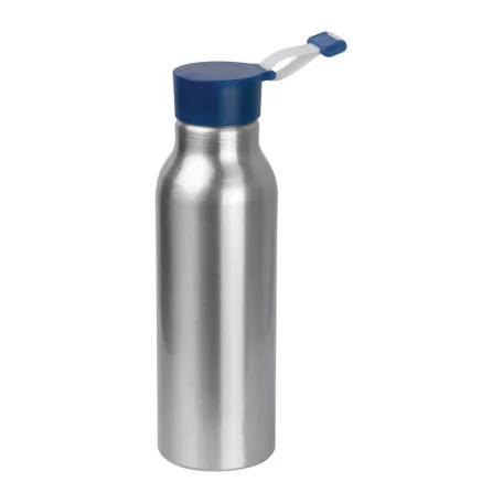 Szilikon fedelű fém ivópalack, 600 ml