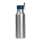 Szilikon fedelű fém ivópalack, 600 ml