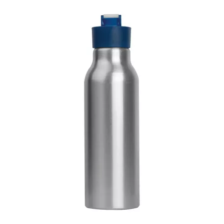 Szilikon fedelű fém ivópalack, 600 ml
