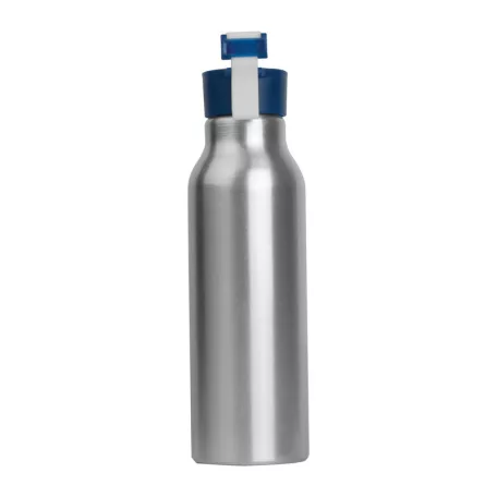 Szilikon fedelű fém ivópalack, 600 ml