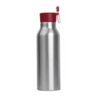 Szilikon fedelű fém ivópalack, 600 ml