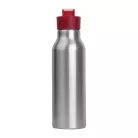 Szilikon fedelű fém ivópalack, 600 ml