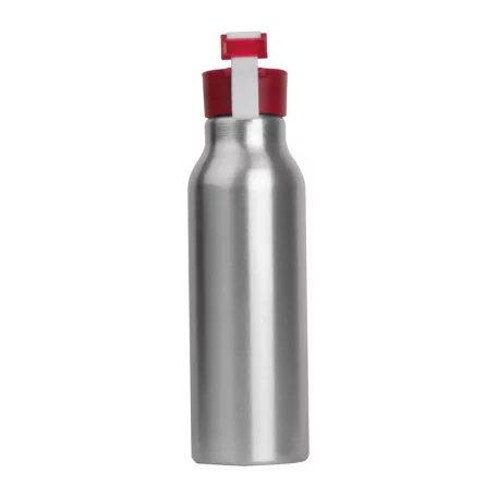 Szilikon fedelű fém ivópalack, 600 ml