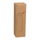 Szilikon fedelű fém ivópalack, 600 ml