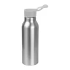 Szilikon fedelű fém ivópalack, 600 ml