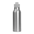 Szilikon fedelű fém ivópalack, 600 ml