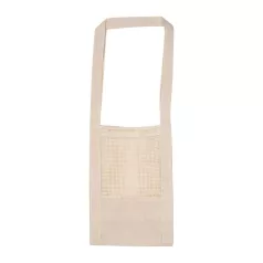 Vászontáska hálós anyagból, 150 gr/m²
