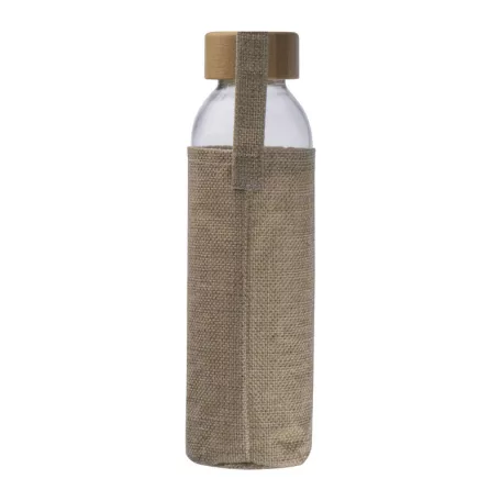 Üveg ivópalack juta tokban, 500 ml