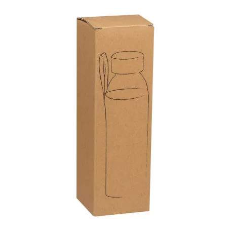 Üveg ivópalack juta tokban, 500 ml