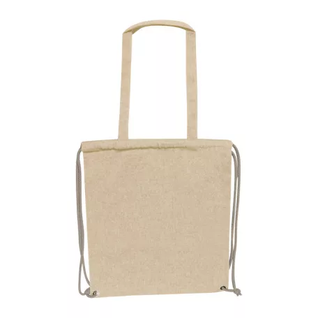 Újrahasznosított pamut tornazsák, 140 g/m²