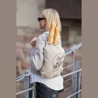 Újrahasznosított pamut tornazsák, 140 g/m²