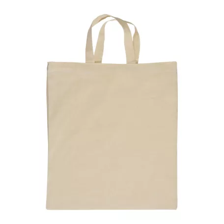 Rövid fülű vászontáska, 140 gr/m²