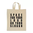 Rövid fülű vászontáska, 140 gr/m²