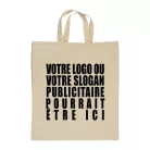 Rövid fülű vászontáska, 140 gr/m²