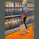 Rövid fülű vászontáska, 140 gr/m²