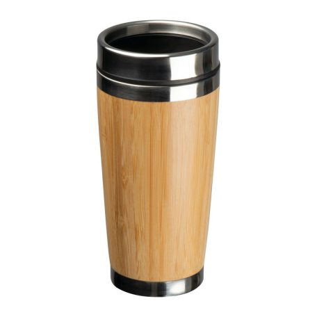 Bambusz termosz és bögre szett, 450+350 ml