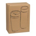 Bambusz termosz és bögre szett, 450+350 ml