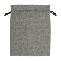 Közepes méretű zsinóros szütyő újrahasznosított pa