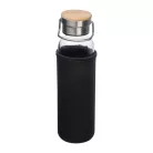 Üveg ivópalack neoprén tokban, 600 ml
