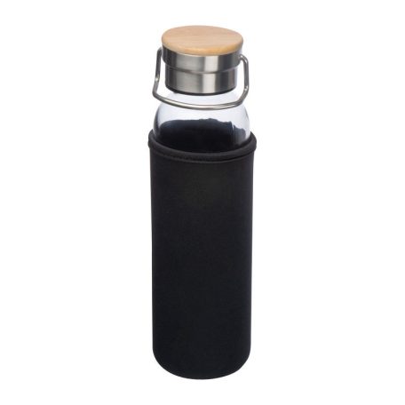 Üveg ivópalack neoprén tokban, 600 ml