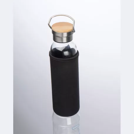 Üveg ivópalack neoprén tokban, 600 ml