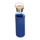 Üveg ivópalack neoprén tokban, 600 ml