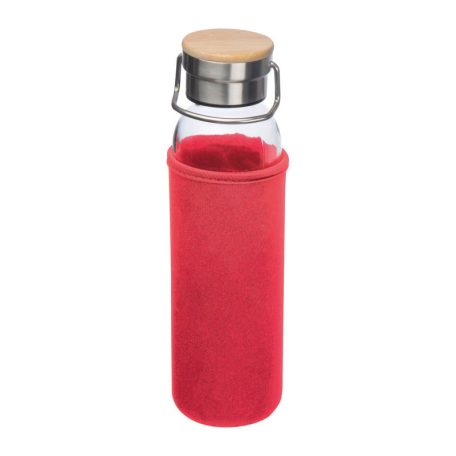 Üveg ivópalack neoprén tokban, 600 ml