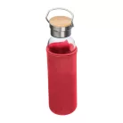 Üveg ivópalack neoprén tokban, 600 ml