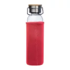 Üveg ivópalack neoprén tokban, 600 ml