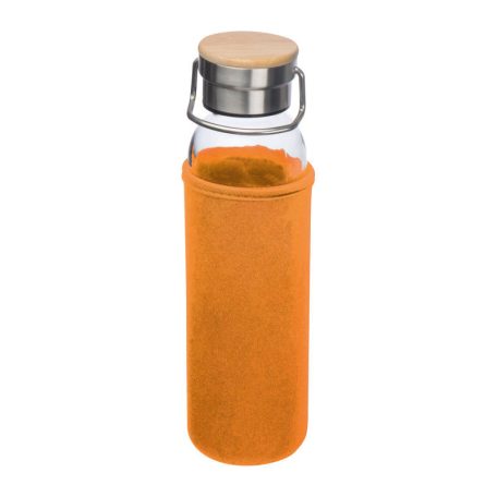 Üveg ivópalack neoprén tokban, 600 ml