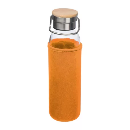 Üveg ivópalack neoprén tokban, 600 ml