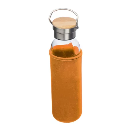Üveg ivópalack neoprén tokban, 600 ml