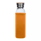 Üveg ivópalack neoprén tokban, 600 ml